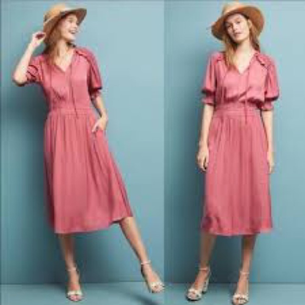 Current Air mauve midi dress, sz large